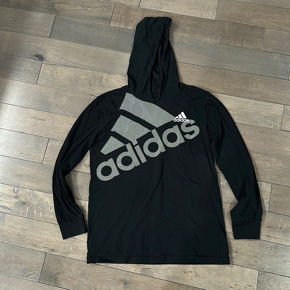 Adidas hooded long sleeve tee